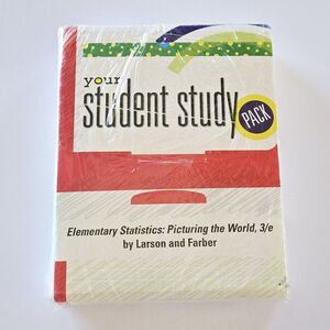 Your Student Study Pack Elementary Statistics Picturing the World 3/e Sealed